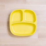 Re-Play Recycled Plastic Divided Plate in Yellow - Original
