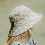 Bedhead Hat Reversible Linen Hat - Leaf & Olive