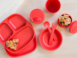 Re-Play Recycled Plastic Dinner Set in Red