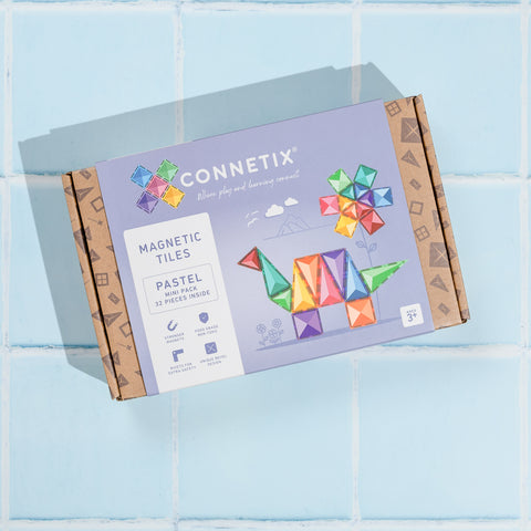 Connetix Magnetic Tiles - 32 Piece Mini Pack (Pastel)