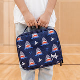 MontiiCo Insulated Lunch Bag - Shark (Medium Size)