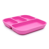 Bobo & Boo Plant Based Divided Plate in Bright Pink
