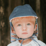 Bedhead Hat Reversible Linen Flap Hat - Sammy & Steele