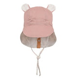 Bedhead Hat Reversible Teddy Linen Flap Hat - Rosa & Flax