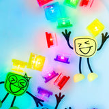 Glo Pals Cubes in White (Party Pals)