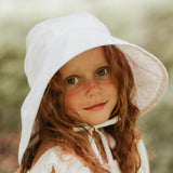 Bedhead Hat Reversible Linen Hat - Willow & Blanc (Wide Brim - Size Small & Medium Only)