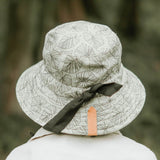 Bedhead Hat Reversible Linen Hat - Leaf & Olive
