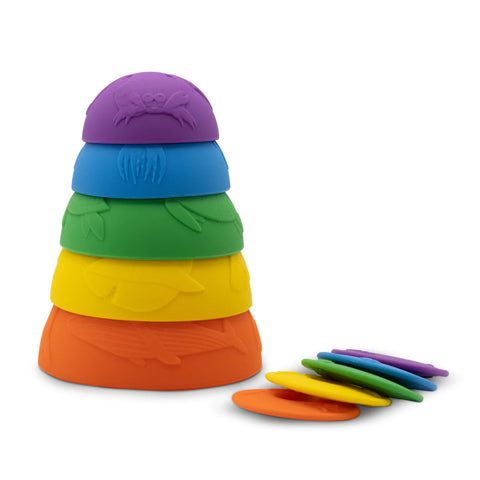 Jellystone Ocean Stacking Cups - Bright