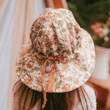 Bedhead Hat Reversible Linen Hat - Peony & Maize