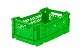 Ay-Kasa Lilliemor Mini Foldable Crate in Green (Small Size)