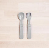 Re-Play Recycled Plastic Fork & Spoon in Grey