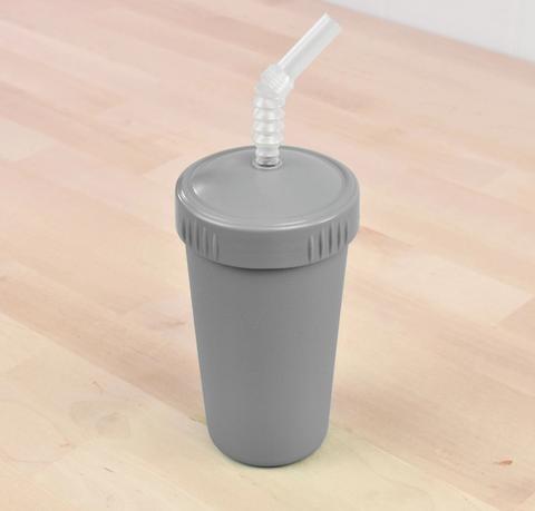 Re-Play Recycled Plastic Straw Cup in Grey