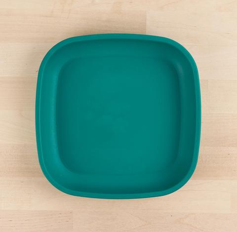 Re-Play Recycled Plastic Flat Plate in Teal - Original