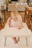 We Might be Tiny Catchie Bibs 2.0 - Dusty Rose & Powder Pink