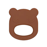 We Might be Tiny Bear Teether - Chocolate Brown