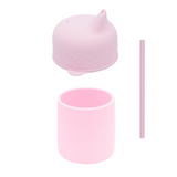 We Might be Tiny Grip Cup & Sippie Lid Set - Powder Pink