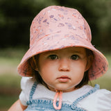 Bedhead Hat Pink Butterfly Toddler Bucket Sunhat