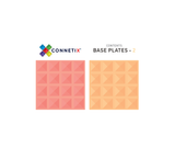 Connetix Magnetic Tiles - Base Plate Set (Lemon & Peach)