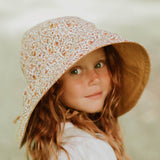 Bedhead Hat Reversible Linen Hat - Mary & Maize (Wide Brim) - Size Small Only