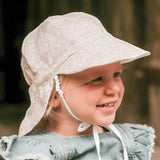 Bedhead Hat Reversible Linen Flap Hat - Willow & Blanc